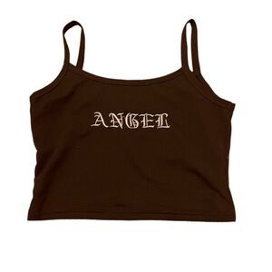 Angel Graphic Women's Crop Top